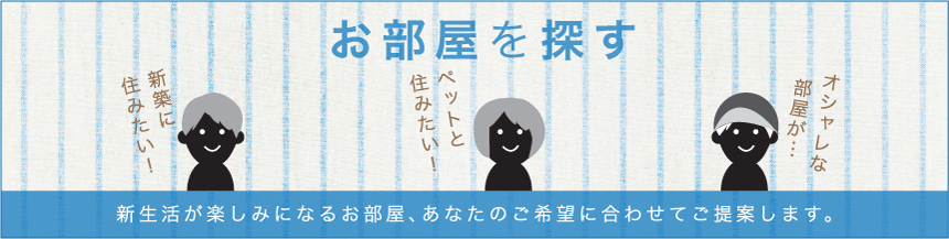 お部屋を探す